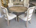 Farmhouse Console Wine Rack White Chalk Finish and Natural Top