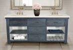 Charcoal with High Light Double Vanity 72''