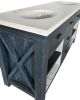 Charcoal with High Light Double Vanity 72''