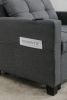 Futon Chair Bed Convertible Chair 3-in-1 Pull Out Sleeper Chair Beds with USB Ports,Wear-resistant and Anti-scratch