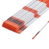 VEVOR Driveway Markers, 100 PCS 48 inch, 0.4 inch Diameter, Orange Fiberglass Poles Snow Stakes with Reflective Tape