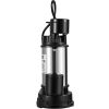 VEVOR 1.5 HP Submersible Cast Iron and Steel Sump Pump, 6000 GPH Submersible Water Pump with Integrated Vertical Float Switch