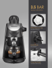 PSCM6810 3.5bar Steam Epresso Machine 4 cup Epresso Machine Epresso cappuccino coffee home compact espresso machine