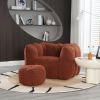 Soft Bean Bag Chair with High Resilient Foam(Chips)for living room and bedroom,Comfortable Square Lazy Sofa with Footstool, Cover for Adults to Gaming