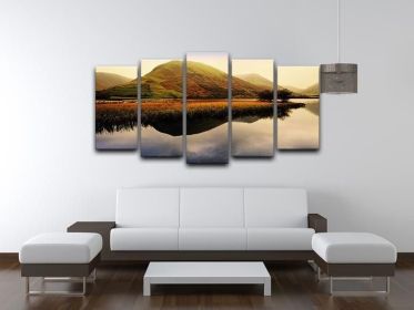 lake district 5 Split Panel Canvas (Type: Standard Framed Canvas Print (Split-Panel), size: 84" x 40" / 214cm x 100cm (Approx))