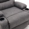 21"seat width,large size Electric Power Lift Recliner Chair Sofa for Elderly, 8 point vibration Massage and lumber heat, Remote Control