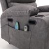 21"seat width,large size Electric Power Lift Recliner Chair Sofa for Elderly, 8 point vibration Massage and lumber heat, Remote Control