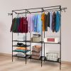 Home, Storage Rack Clothes Rack Heavy Duty Clothes Rack for Hanging Clothes, Rack, Wooden Stereo Rack Self-Standing Wardrobe Wardrobe Rack