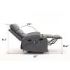 21"seat width,large size Electric Power Lift Recliner Chair Sofa for Elderly, 8 point vibration Massage and lumber heat, Remote Control